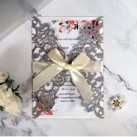 Thank  You Card Thanksgiving Day Laser Invitation Card